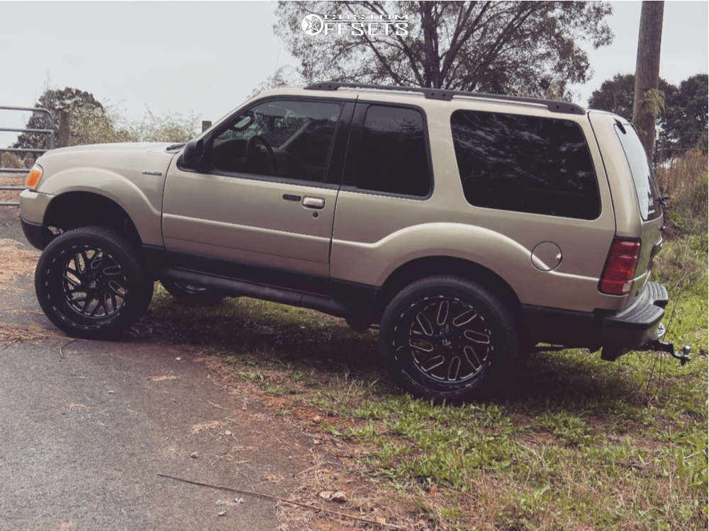 2003 Ford Explorer Sport with 22x12 -44 Fuel Triton and 305/40R22 Ironman  D8 Desert Storm and Suspension Lift 6" | Custom Offsets