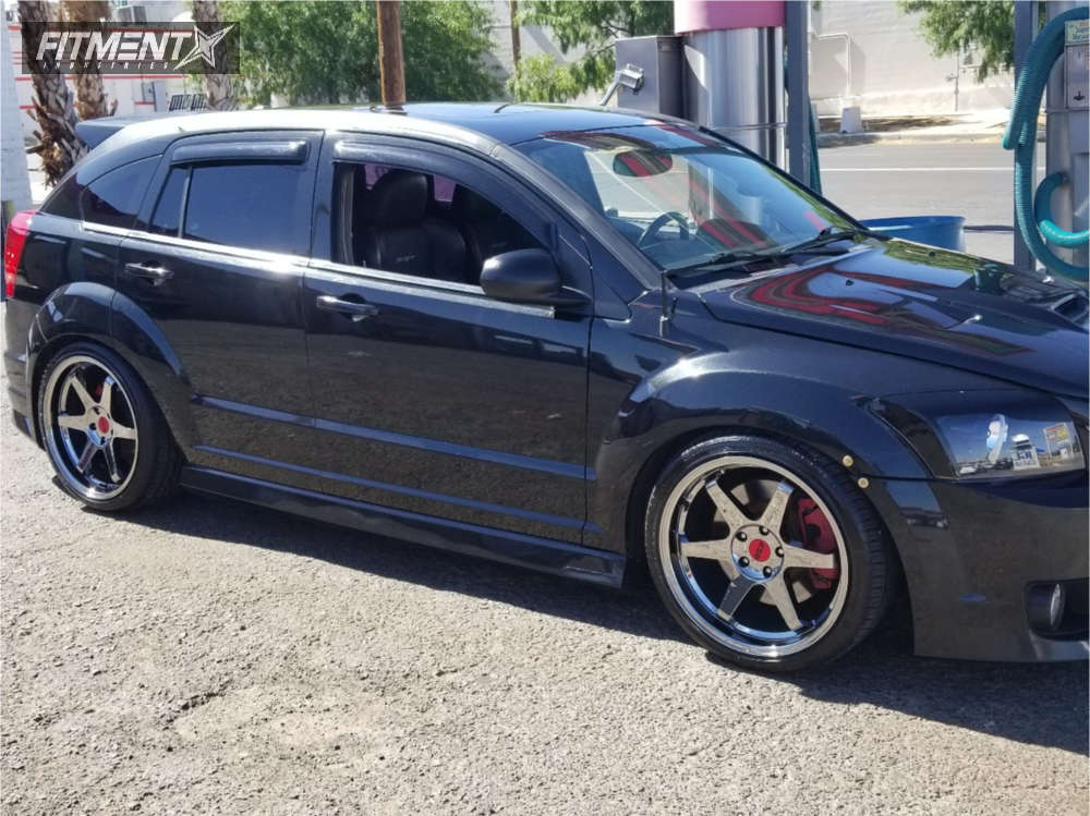2008 Dodge Caliber with 19x9.5 ESR Sr07 and Leao 255x35 on Coilovers |  402365 | Fitment Industries