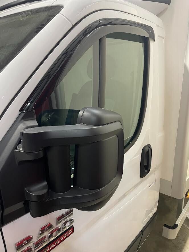Window Visors for Ram ProMaster 2014-2023 1500 2500 3500 Van Chassis  Cutaway Blk | eBay