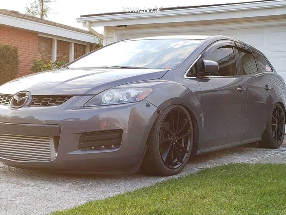 2007 Mazda CX-7 Sport with 20x8.5 KMC Km691 and Nankang 245x40 on Air  Suspension | 631828 | Fitment Industries