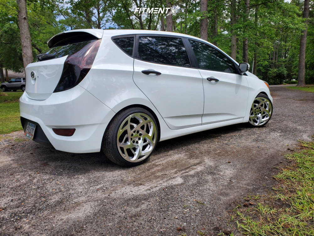 2014 Hyundai Accent GLS with 17x8.5 JNC Jnc047 and Yokohama 195x40 on  Coilovers | 1114553 | Fitment Industries