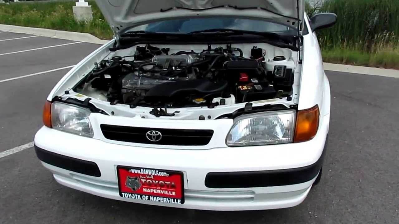 1997 Toyota Tercel CE Start up and Walk around low miles - YouTube