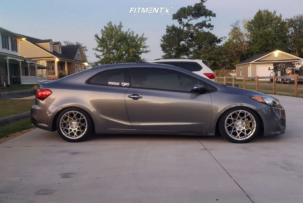 2014 Kia Forte Koup EX with 17x8.5 RSR R704 and BFGoodrich 215x45 on  Coilovers | 797929 | Fitment Industries