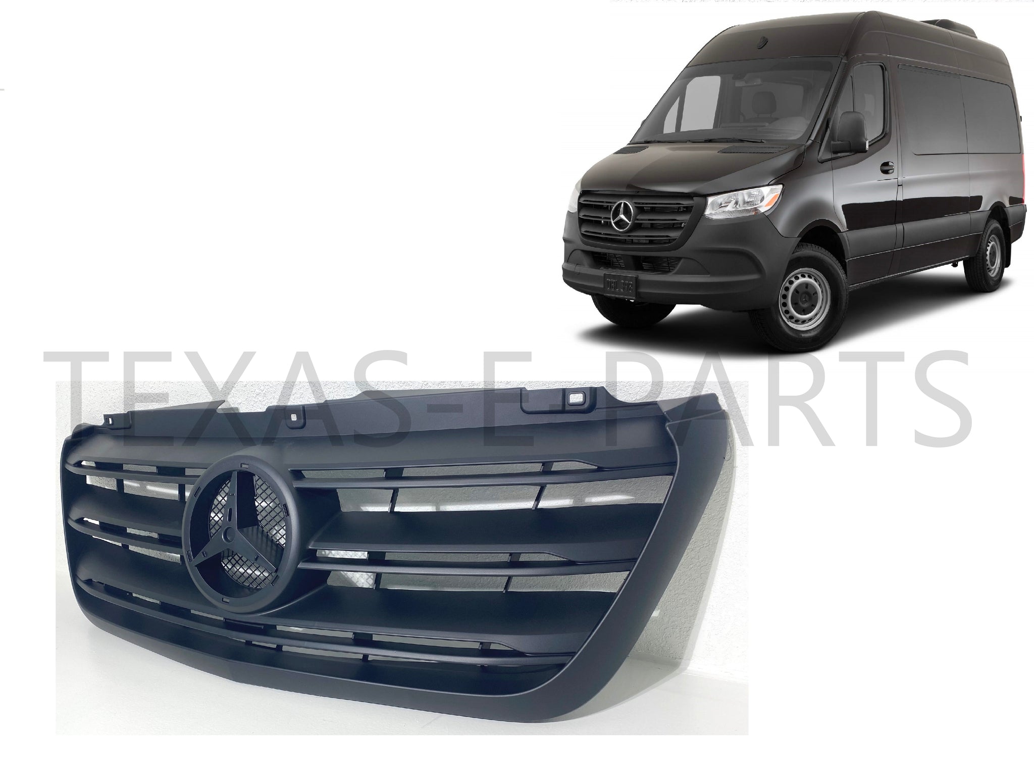 2019-2020 Mercedes Benz Sprinter 1500 2500 3500 Grille Front Upper Gri –  Texas-e-parts