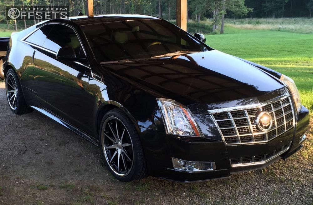 2012 Cadillac CTS with 20x8.5 35 XIX 31 and 245/35R20 Toyo Tires Proxes 4  Plus and Stock | Custom Offsets