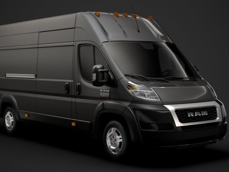 Ram Promaster Cargo 3500 H3 159WB EXT 2020 - 3D Model by Creator 3D