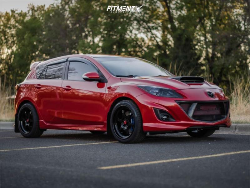 2011 Mazda 3 Mazdaspeed with 18x8.5 Aodhan Ah08 and Continental 235x40 on  Stock Suspension | 1685081 | Fitment Industries